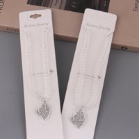 MZQ满钻双爱心水晶项链 2