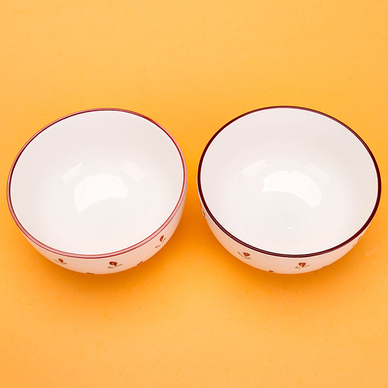 Mingxin 5.2 Inch Ruyi Ceramic Bowl Huaxiaoyu