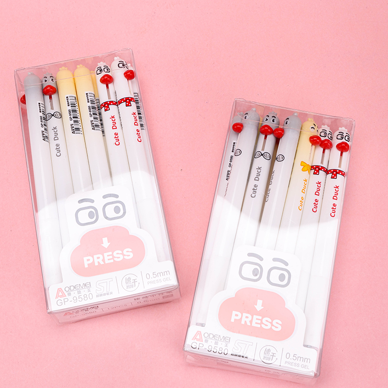 Cartoon Push Gel Pen 0.5mm