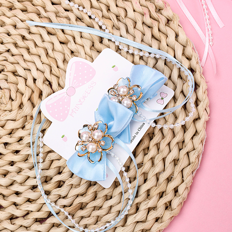 Pearl Ribbon Duckbill Hair Clip