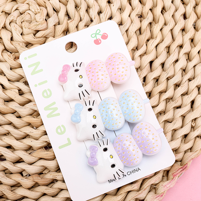 Strawberry Duckbill Hair Clip Set of 3