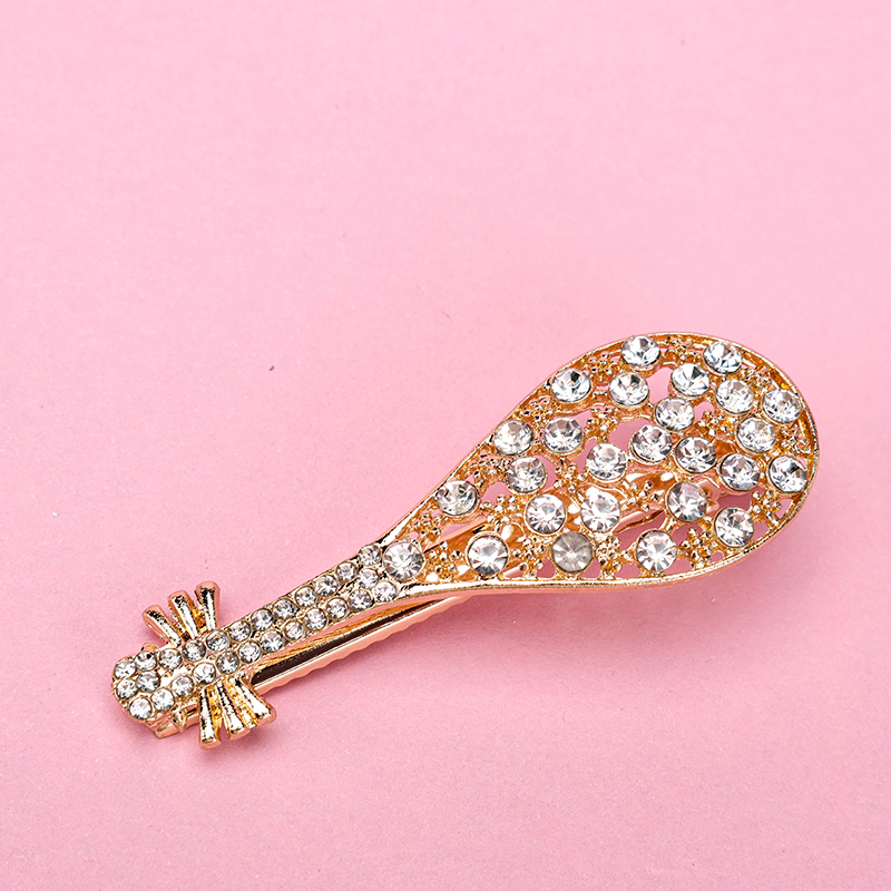 Rhinestone Violin Duckbill Hair Clip