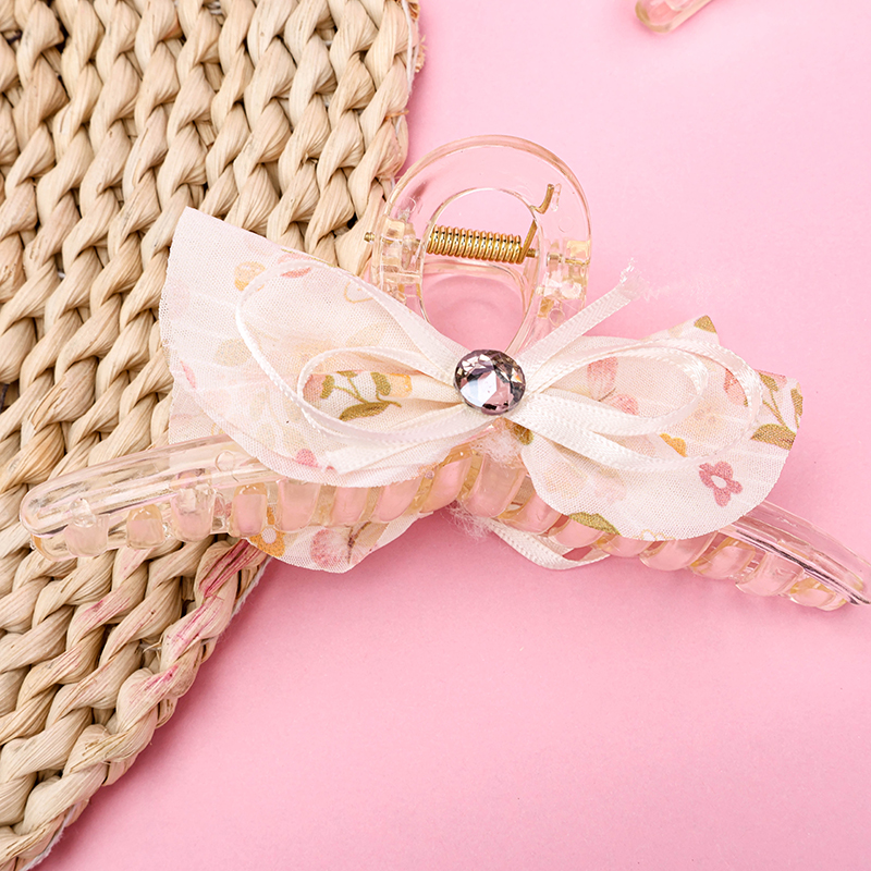 13 cm Double Layer Ribbon Bow Accessory Large Hair Claw Clip GPPS 4011801344