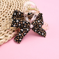 Double-Sided Printed Bow Large Hair Claw Clip 13cm GPPS