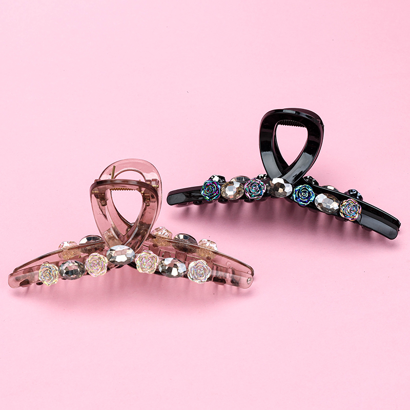 13 cm Double-sided Flower Rhinestone Large Hair Claw Clip GPPS Code 4011801360