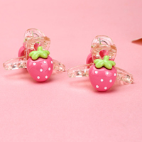 Boxed Strawberry Accessory Small Claw Clip 2-Piece Plastic