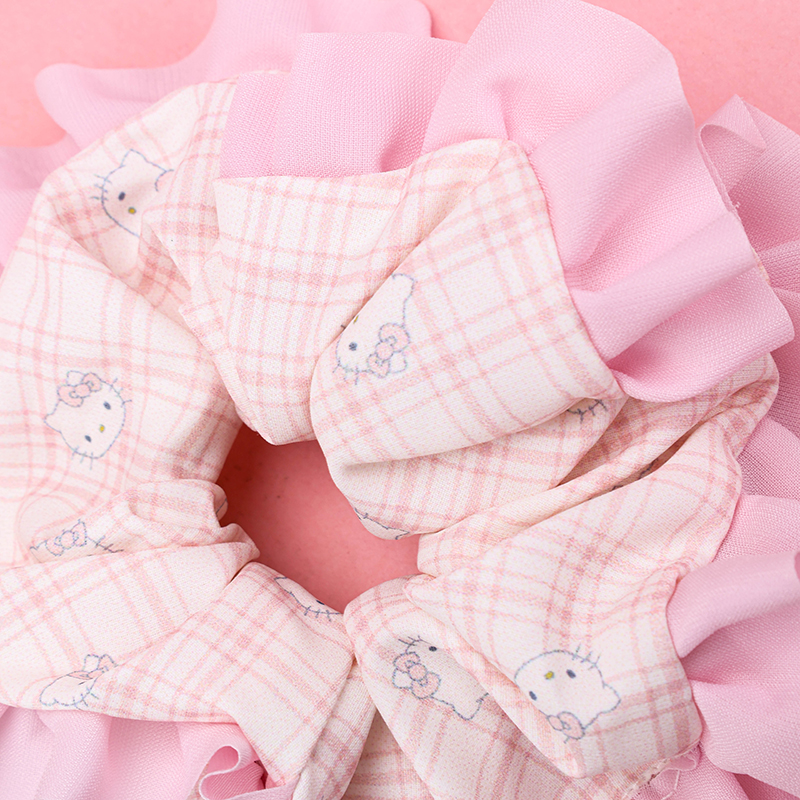Printed Lace Hair Scrunchie
