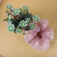 DM蕾丝印花网纱珍珠边大肠圈（颜色随机） 2