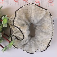 DM蕾丝波点网纱珍珠边大肠圈（颜色随机） 5