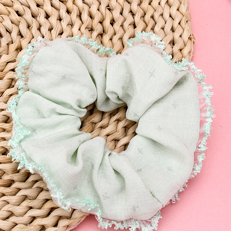 Sequin Lace Fabric Scrunchie 4012102093