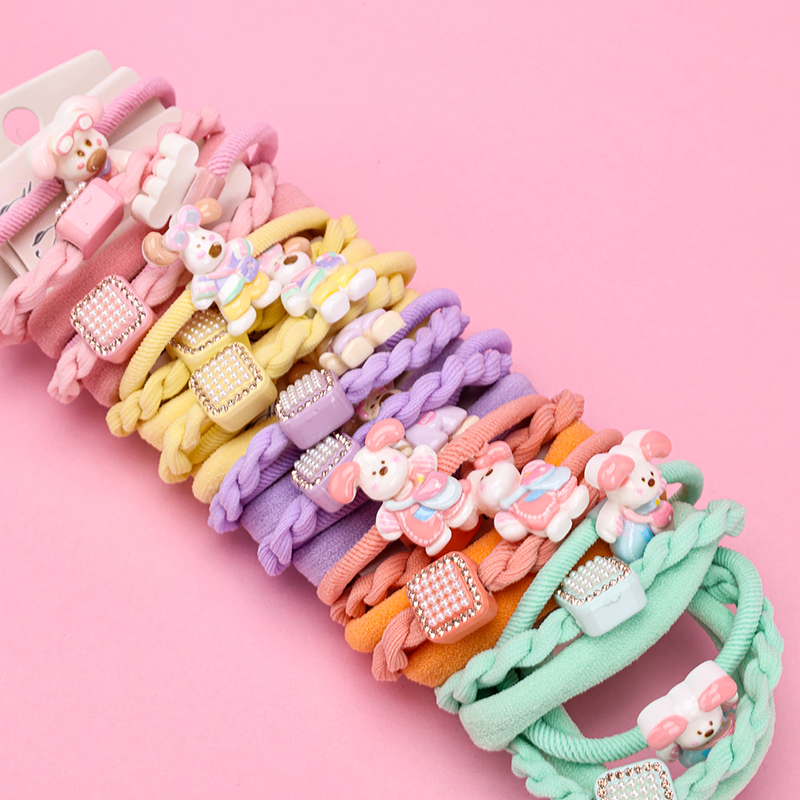 Square Bead Cartoon Hair Ties