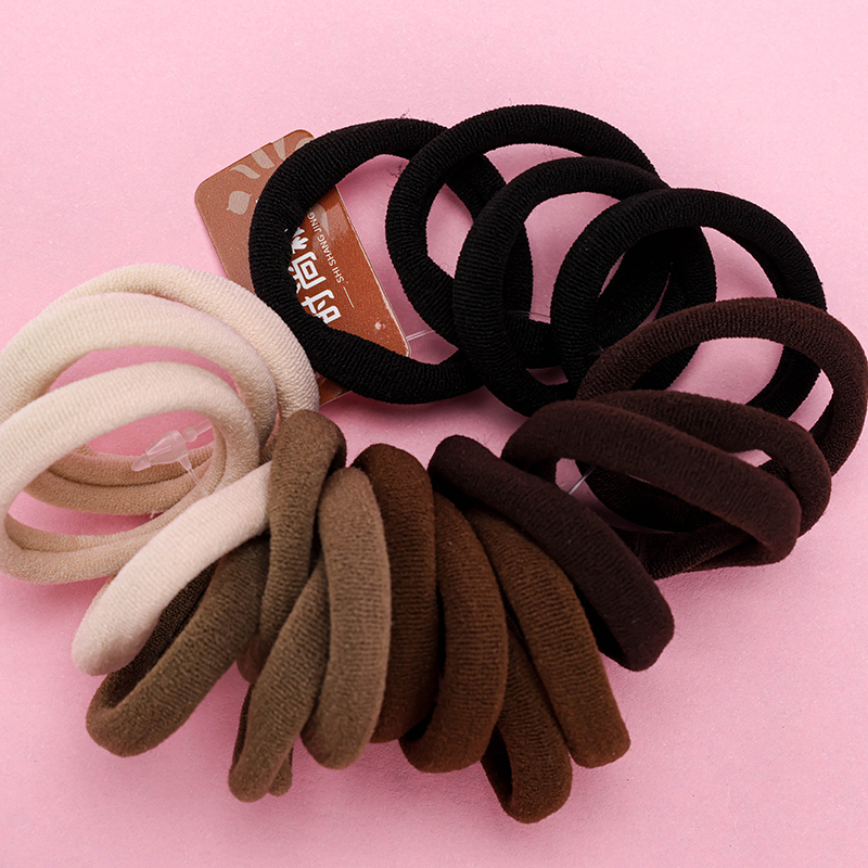 Milky Tea Cotton Hair Ties