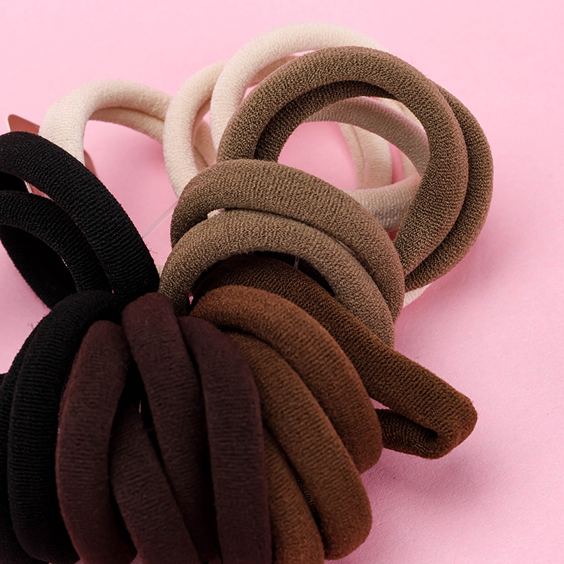 Milky Tea Cotton Hair Ties