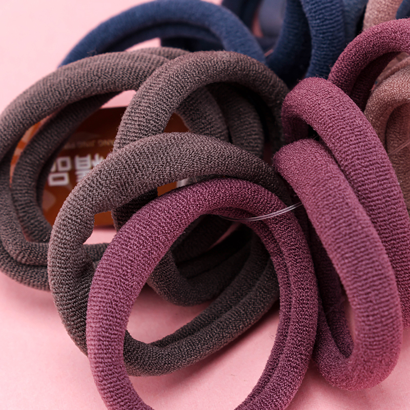 Deep Color Cotton Hair Ties