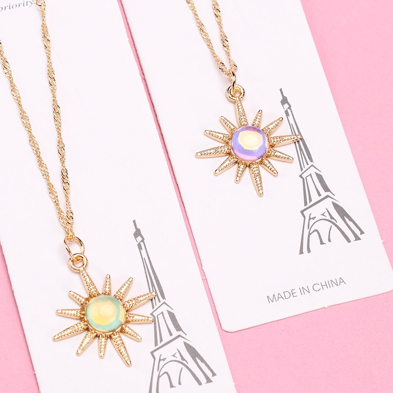 Vintage Baroque Sun Necklace