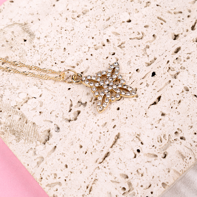 Full Diamond Sunflower Necklace