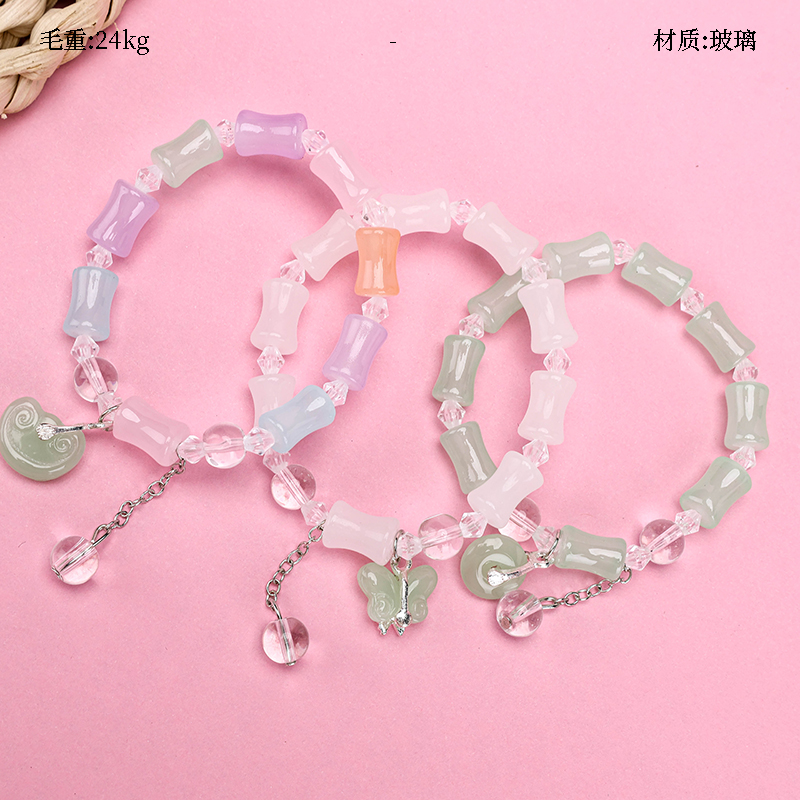 Clear Jelly Bamboo Bracelet