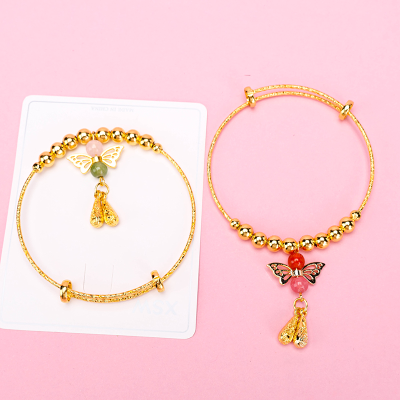 Tassel Gold Adjustable Bangle