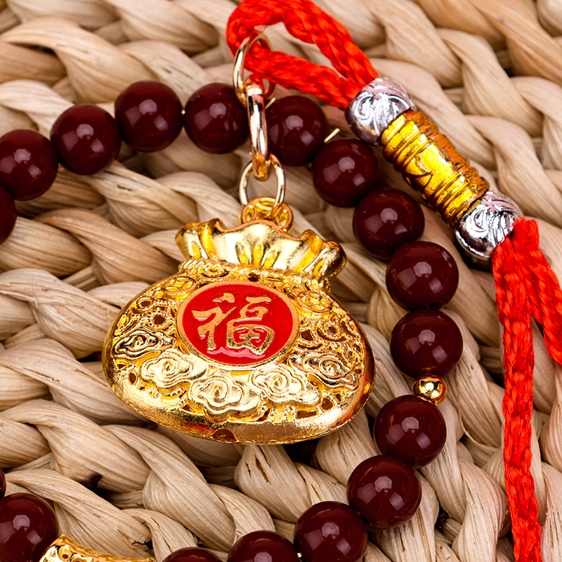 Resin Money Bag Tassel Pendant