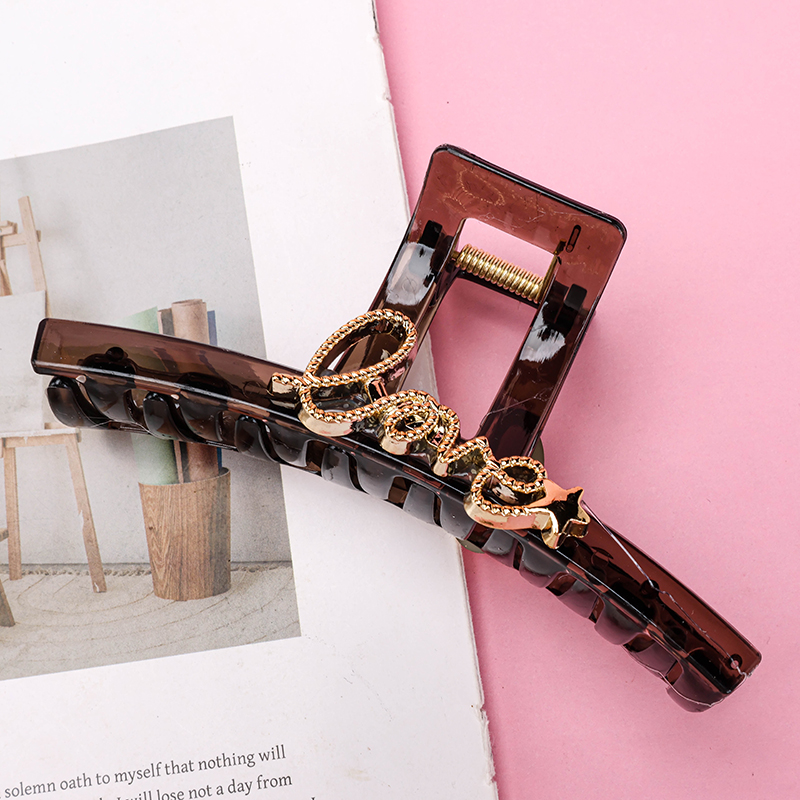 13 cm Letter Large Hair Claw Clip Plastic 4011801364