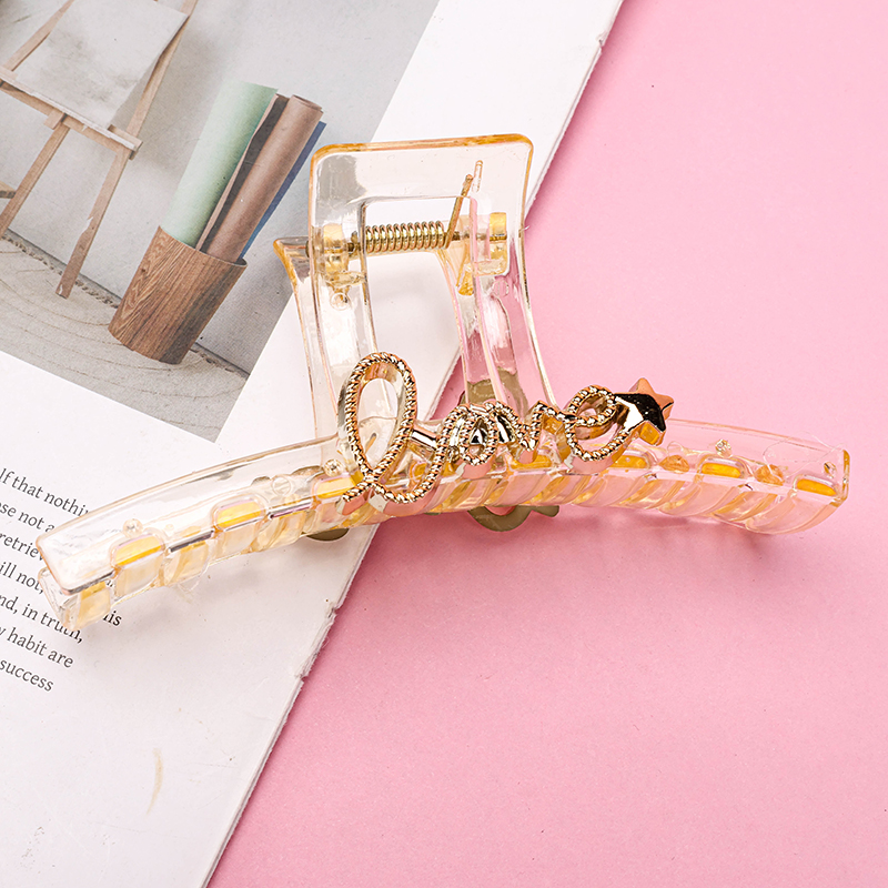 13 cm Letter Large Hair Claw Clip Plastic 4011801364
