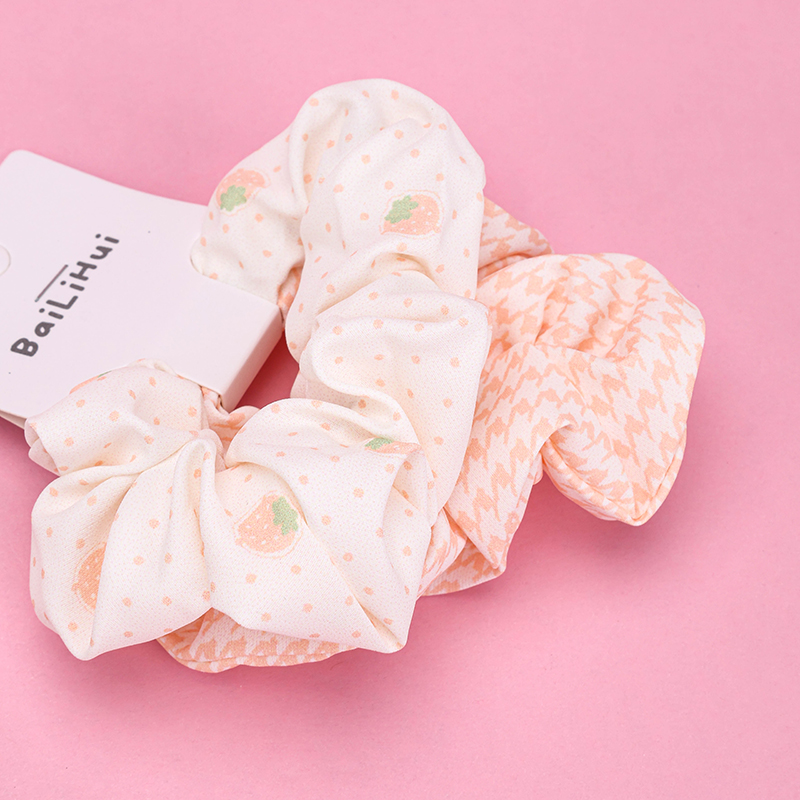 Two Pack Printed Fabric Scrunchie
