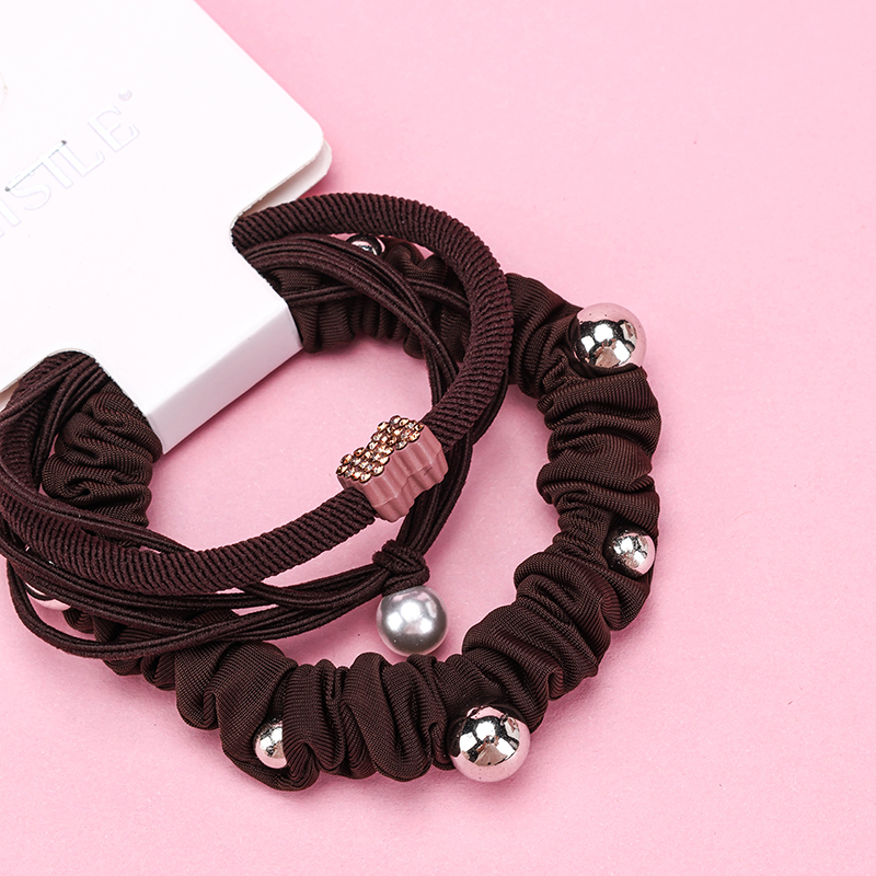3 Pack Bow Rhinestone Hair Tie