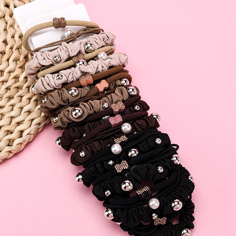 3 Pack Bow Rhinestone Hair Tie