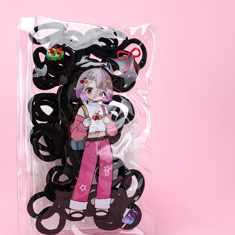 Black Bamboo Knot Hair Tie