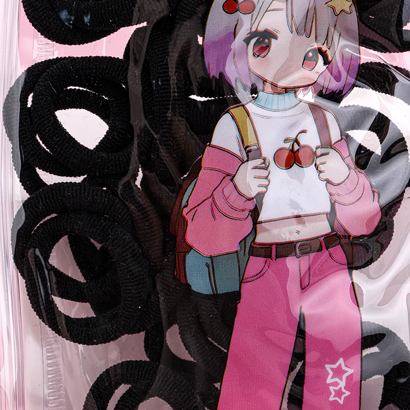Black Bamboo Knot Hair Tie