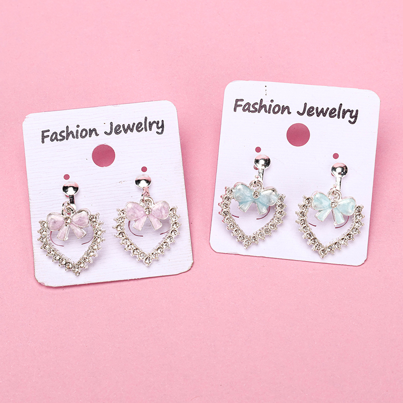 Long Bar Micro Inlaid Enamel Earring
