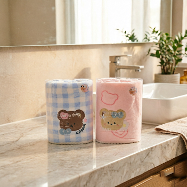 Milky Bear Print Bath Dress