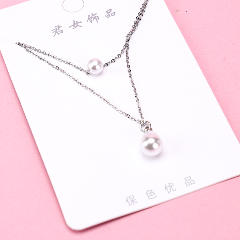 Double Layer Pearl Necklace
