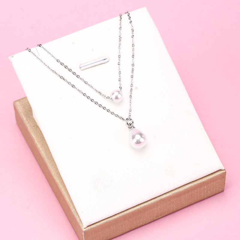 Double Layer Pearl Necklace