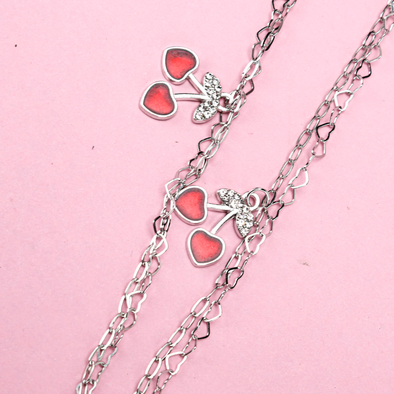 Double Layer Cherry Studded Bracelet