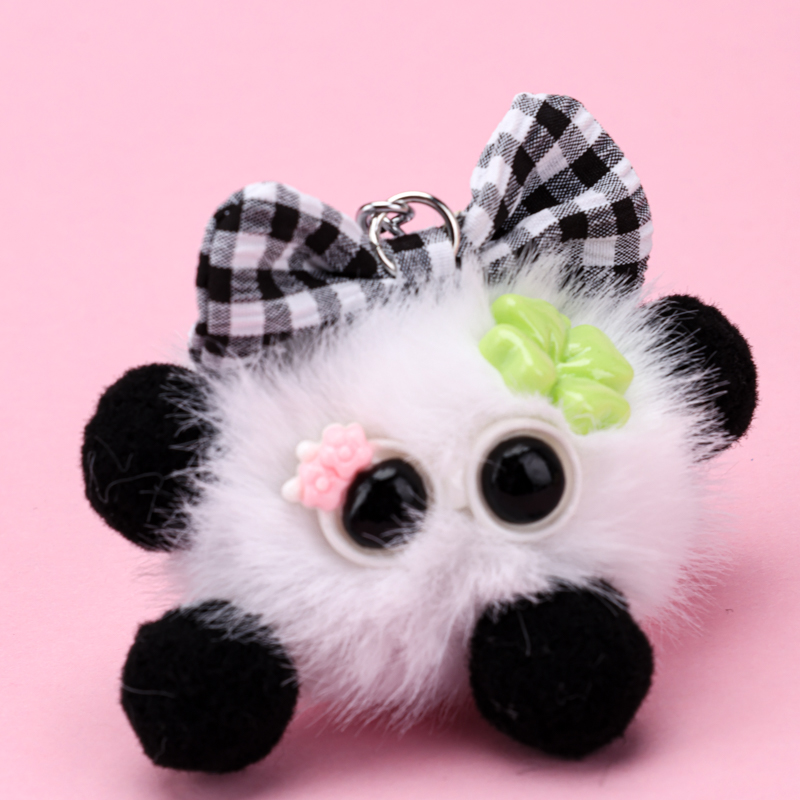 Clover Bow Tie Pom-Pom Charm