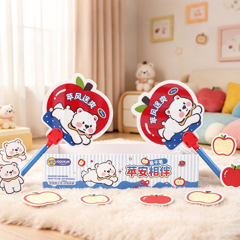Apple Bear Fan Gel Pen