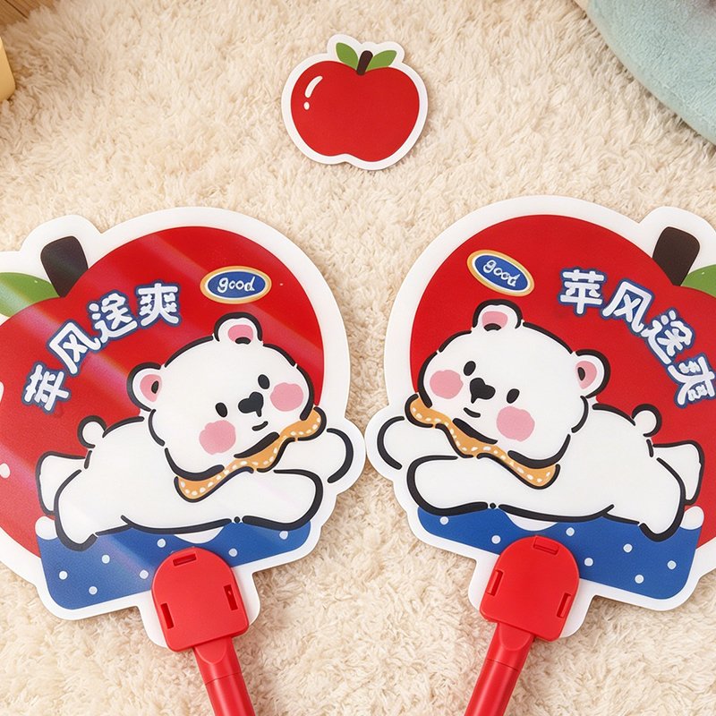 Apple Bear Fan Gel Pen