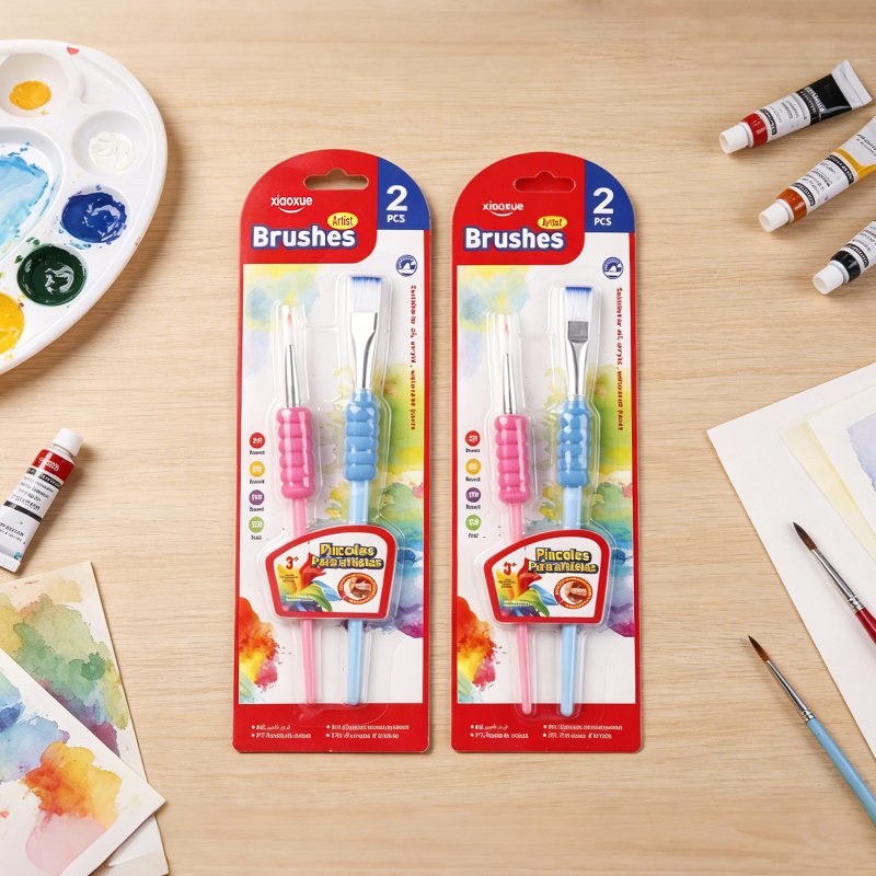 XX-88002 Two Cloud Sleeve Paint Brush Set 3120200457