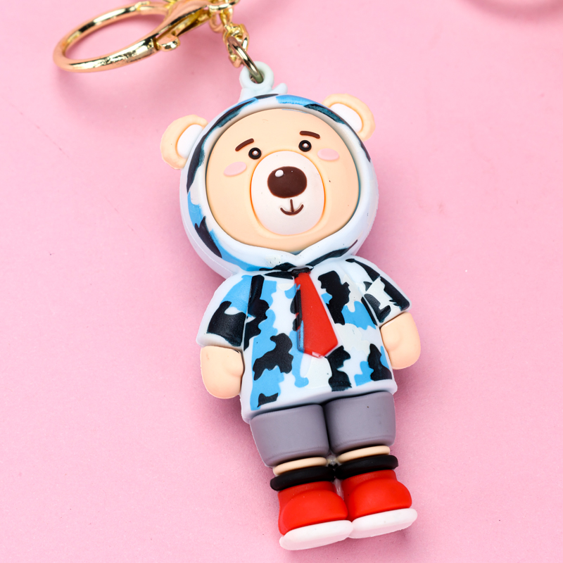 PVC Camo Bear Keychain 4041801939