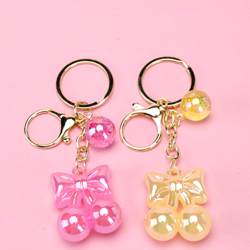 Crystal Cherry Bag Charm