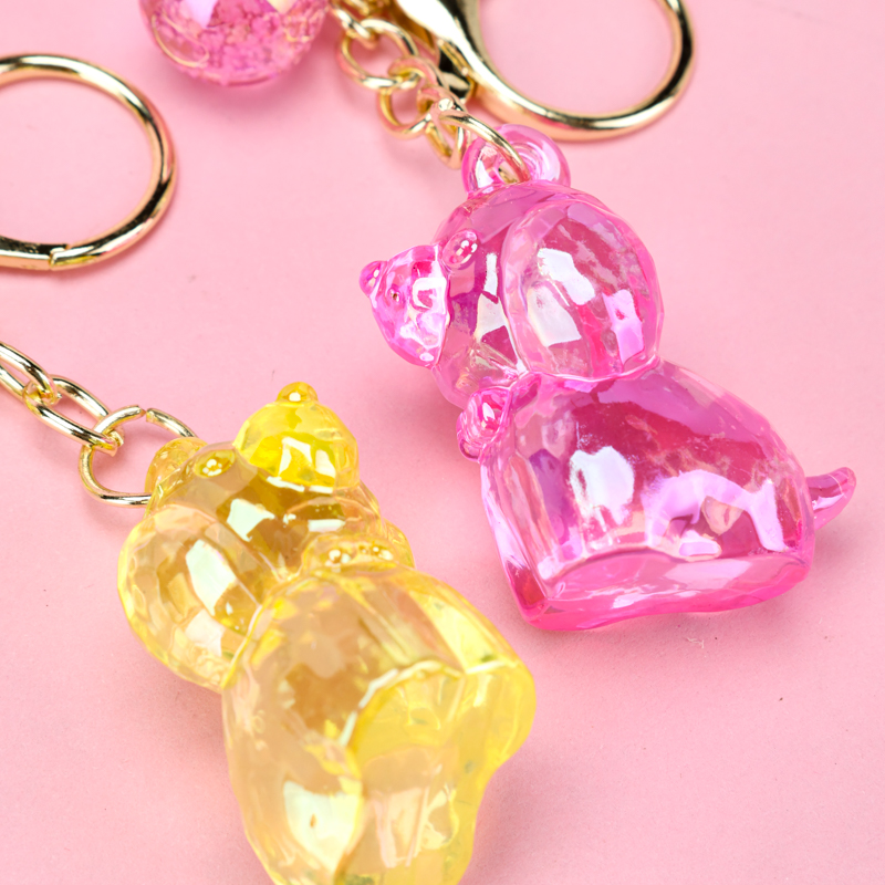 Crystal Violent Bear Charm