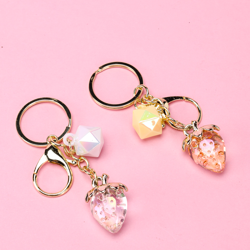 Colorful Strawberry Bag Charm