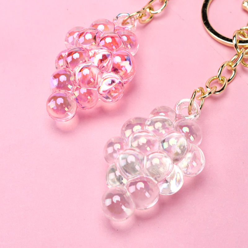 Crystal Grape Bag Charm