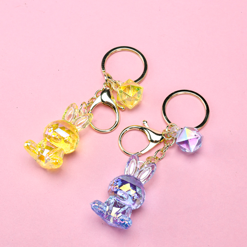 Crystal Rabbit Bag Charm