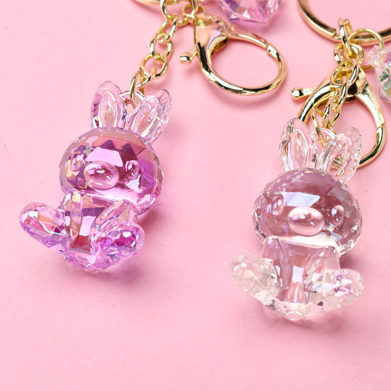 Crystal Rabbit Bag Charm