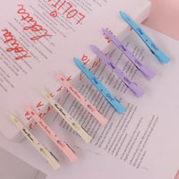 AH8个尖嘴印花压夹（款式随机 5