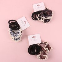 DD格子镂空边（2+4）布圈皮筋 3