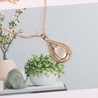 MZQ水滴猫眼金项链 3