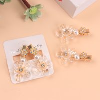 SS水晶花压夹 2